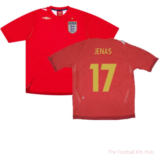England 2006-08 Away Shirt (L) (Excellent) (JENAS 17)-UniFootball Store
